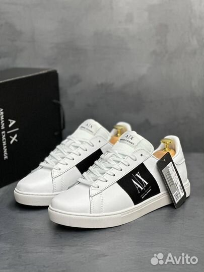 Кроссовки мужские Armani Exchange White