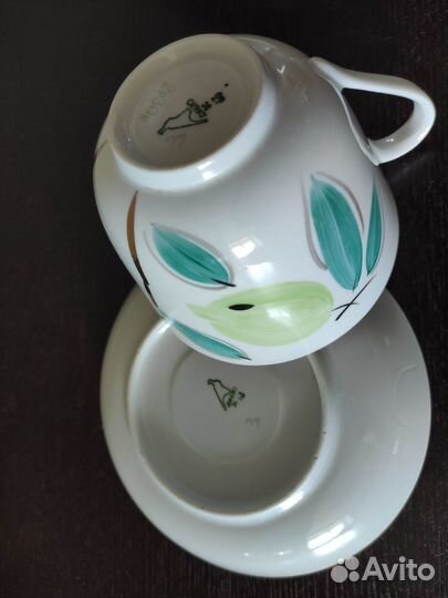 Большая чайная пара Лимоны, Дулево