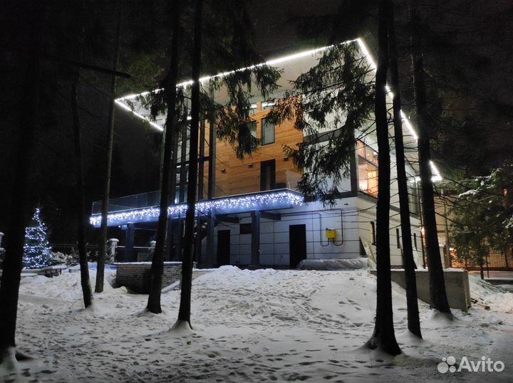 Контурное освещение дач