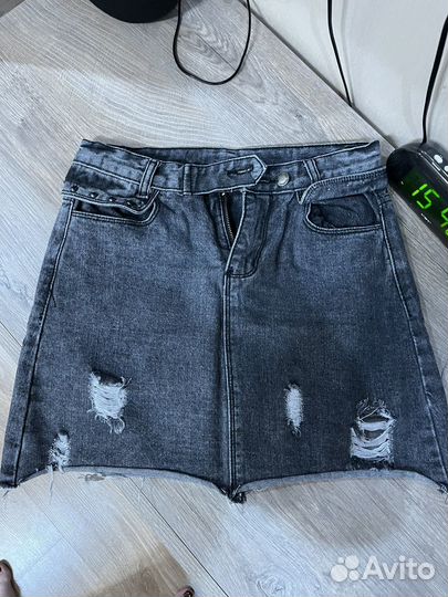 Юбка джинсовая