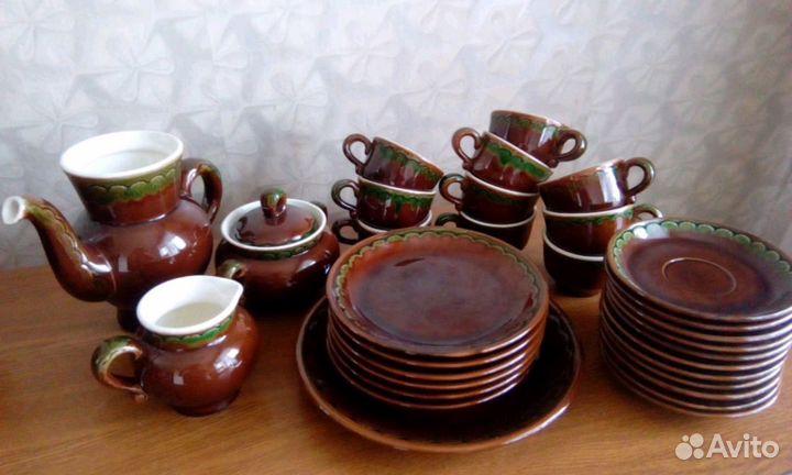 Чайный Сервиз Конаково. Керамика. Полный. Люкс.70