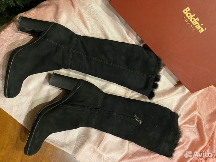 Сапоги baldinini женские зимние натуральная замша