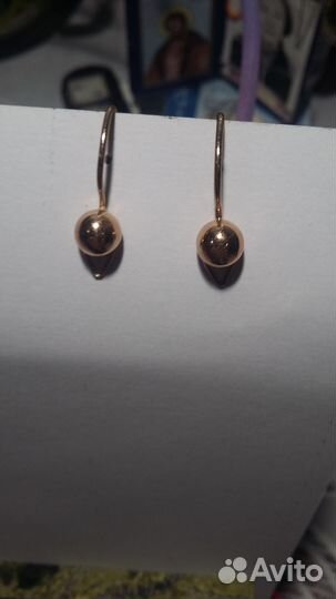 Золотые серьги СССР