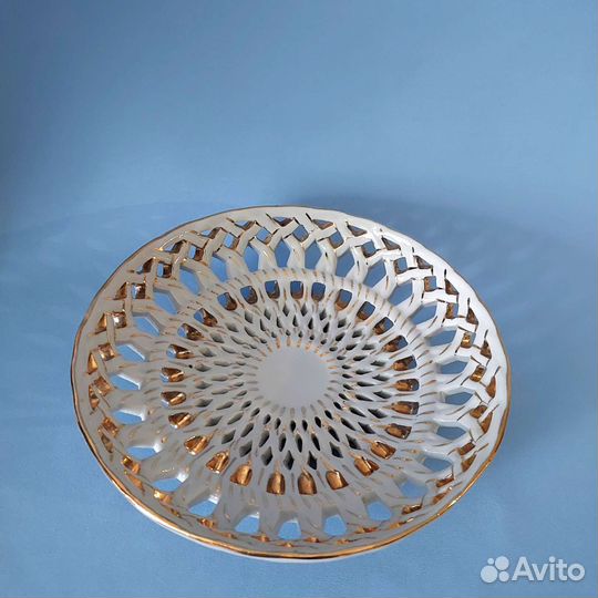 Блюдо для фрукты/ сухарница, фарфор, Городница