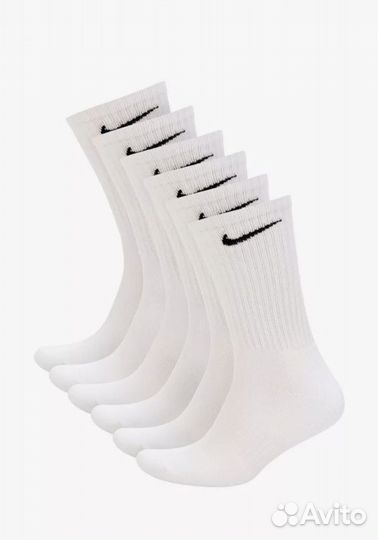 Носки nike высокие белые