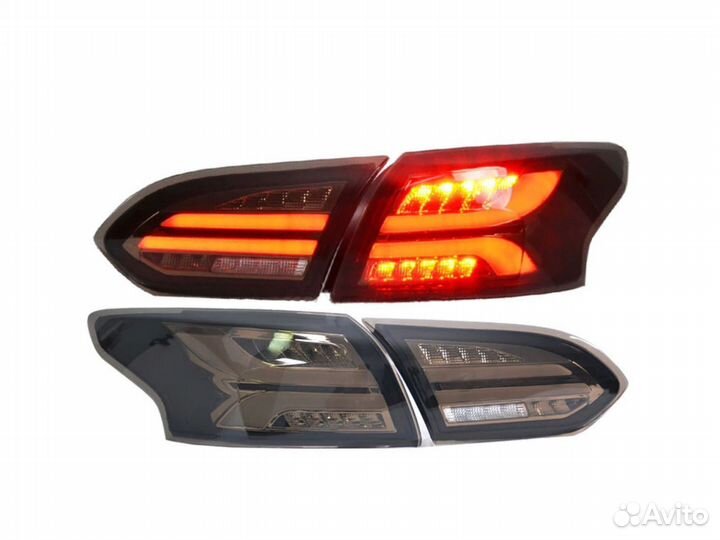 Комплект новых фонарей Ford Focus 3 рест темные lm