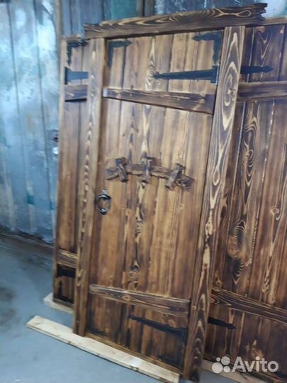 Двери под старину, ласточкин хвост, для дачи