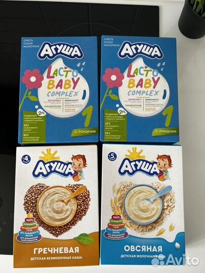 Смесь агуша 1, каша детская