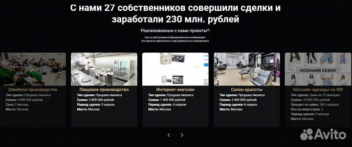 Бизнес брокер. Продайте бизнес за 1 месяц