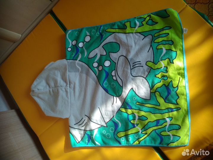 Махровая накидка халат 