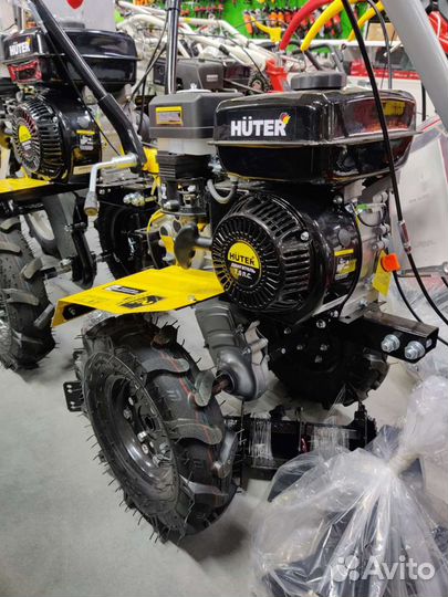 Мотоблок Huter 7.0 л.с. Фрезы, колёса, сцепка
