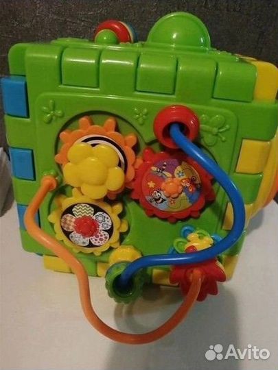 Мегакуб-сортер, развивающий куб бизиборд