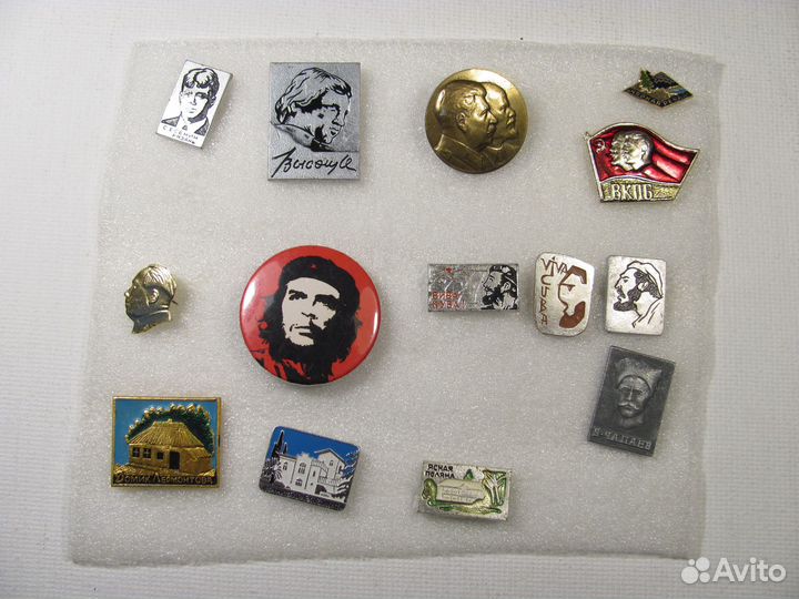 Значки СССР: Че Гевара,Фидель,Мао, Великие люди