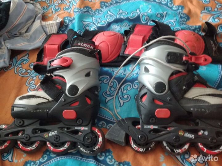 Роликовые коньки детские раздвижные