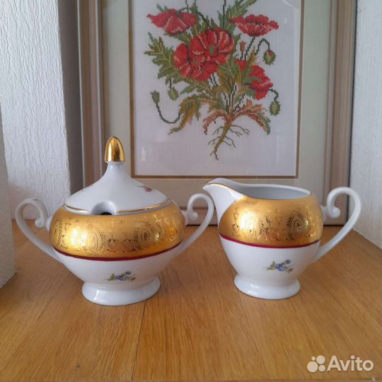 Вентажный авторский сервиз от Тишенройт