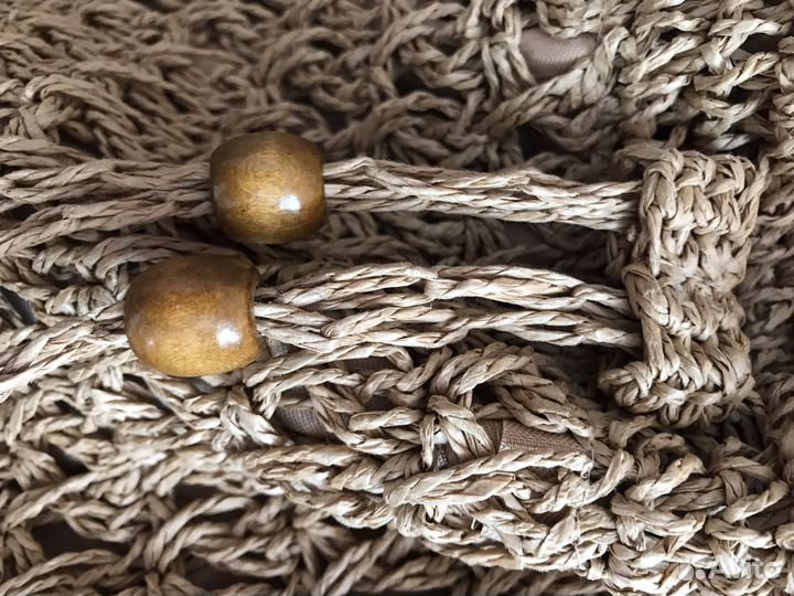 Сумка новая вязаная из натурального джута