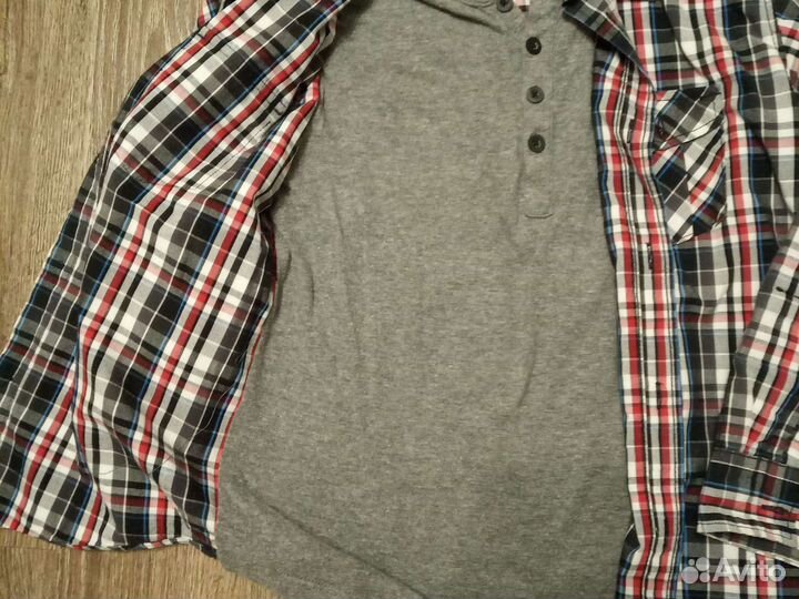 Рубашка с имитацией 128р