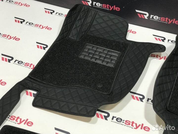 Ковры салона 3D Mitsubishi Pajero V90 06-19г Левый