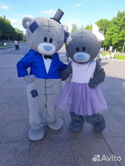 Ростовые куклы, мишка уточка и зайка