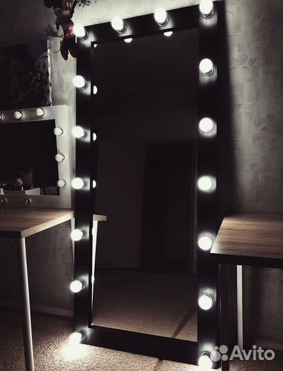 Зеркало с подсветкой гримерное в полный рост