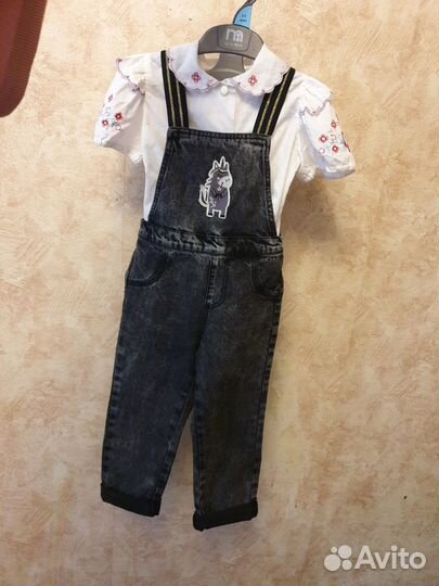 Джинсовый Комбинезон