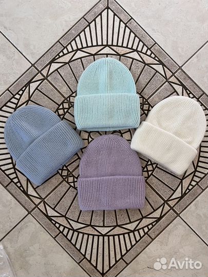 Шапка с мехом кролика