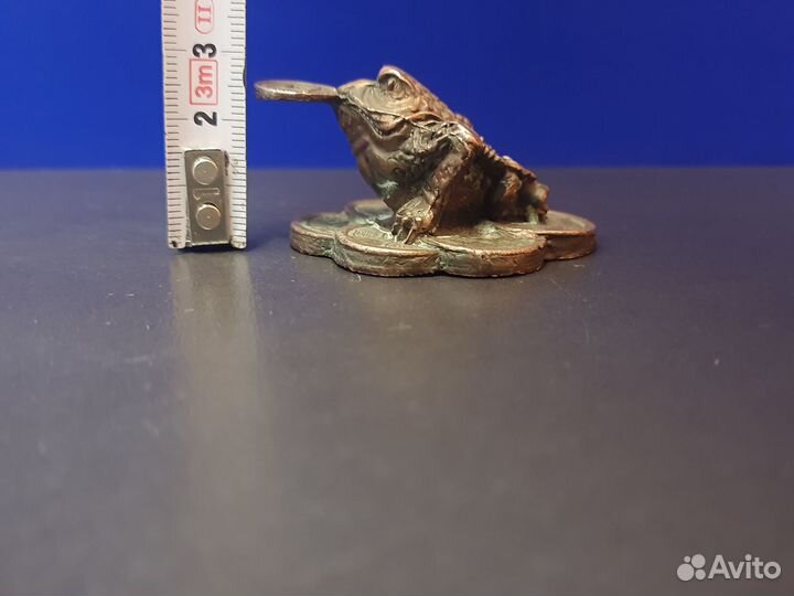Статуэтка денежная жаба медная