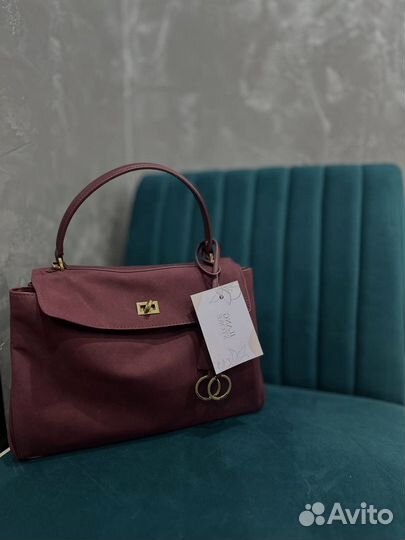 Сумка женская через плечо бордо