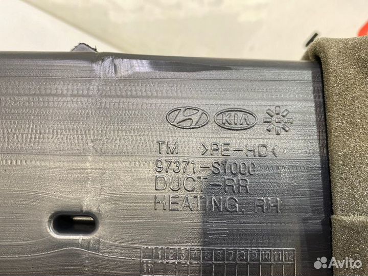 Воздуховод отопителя передний правый Hyundai Santa