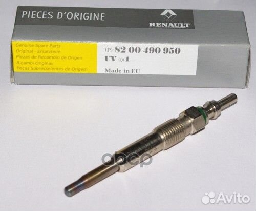 Свеча накаливания 8 200 490 950 renault