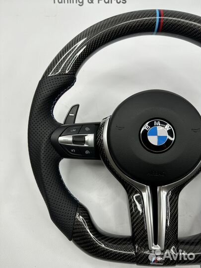 М руль BMW F15 F16 F30 F32 M3 M4 карбон анатомия