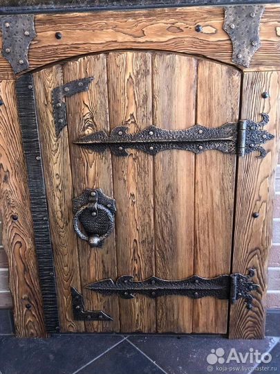 Дверца для печки и барбекью комплекса