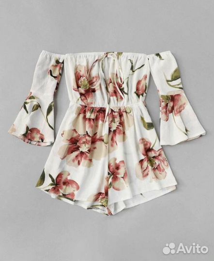 Комбинезон с цветочным принтом