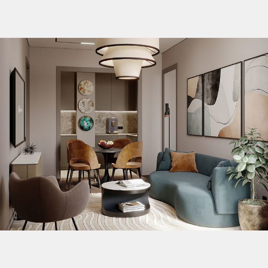 1-к. квартира, 58,6 м², 6/9 эт.