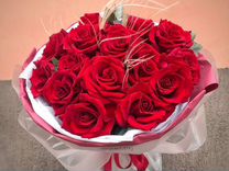 Доставка цветов: букет из красных роз Ростов