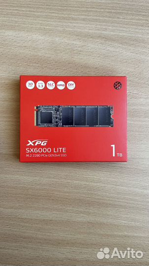 Ssd накопитель Adata xpg sx6000 lite M.2 2280 1тб
