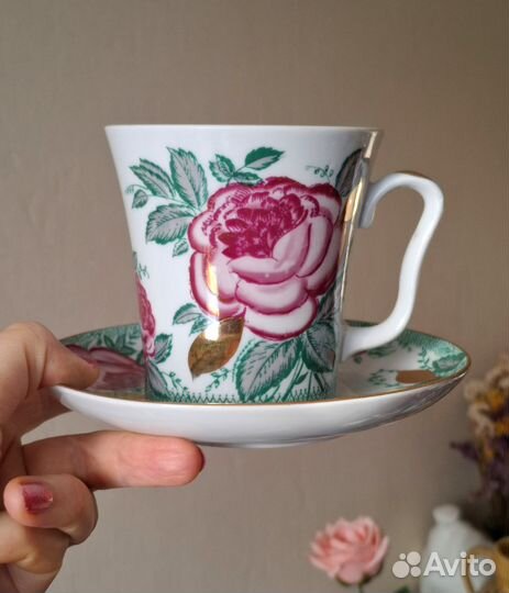 Чайная пара Роза, лфз, СССР