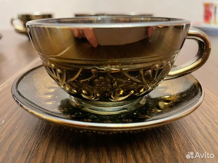 Набор из 4чайных- кофейных пар Винтаж