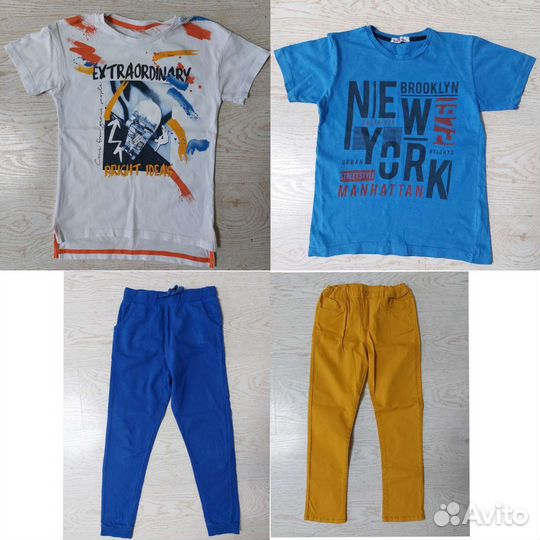 Вещи пакетом на мальчика 134 140