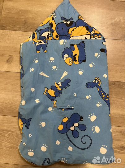 Конверт на выписку, прогулку для мальчика летний