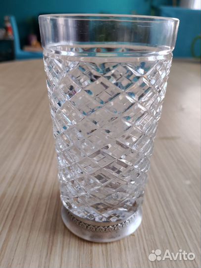 Стакан хрусталь серебро 875 пр