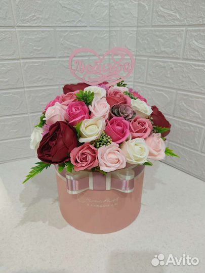 Подарок на любой праздник. Букет из мыльных роз