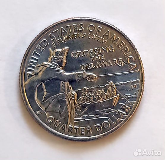 25 центов США (quarter) Crossing the Delaware 2022