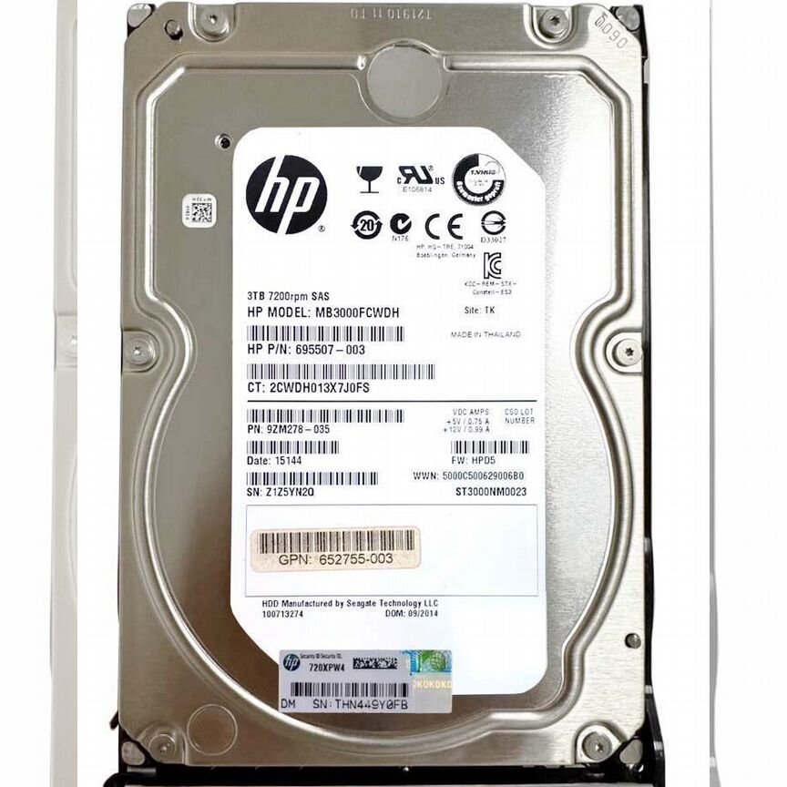 [797525-001] Жесткий Диск Hp 3tb 7200 Sas 3.5" Hdd 797525-001