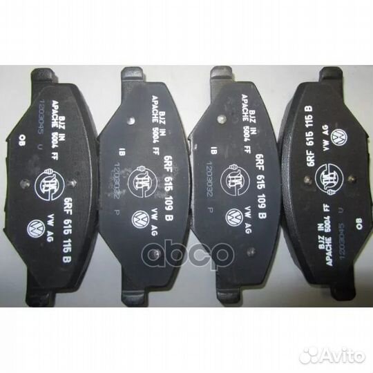 Колодки тормозные дисковые перед vw: polo sedan