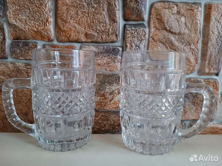 Кружки пивные СССР Crystal Bohemia