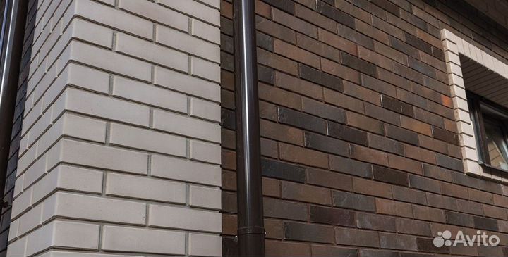 Кирпич облицовочный Браер бордо