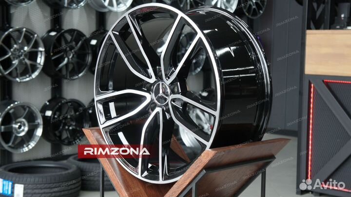 Литые диски R22 на Mercedes s-Class. Эфф1