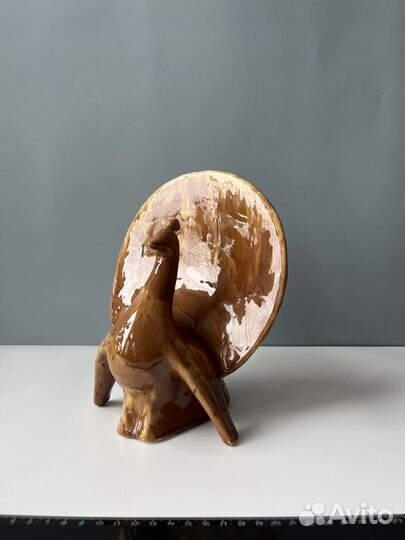Керамический павлин, зик, авт. О. Гагнидзе, 1973г