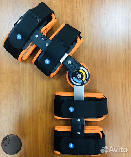 Ортез на коленный сустав с шарнирами жесткий